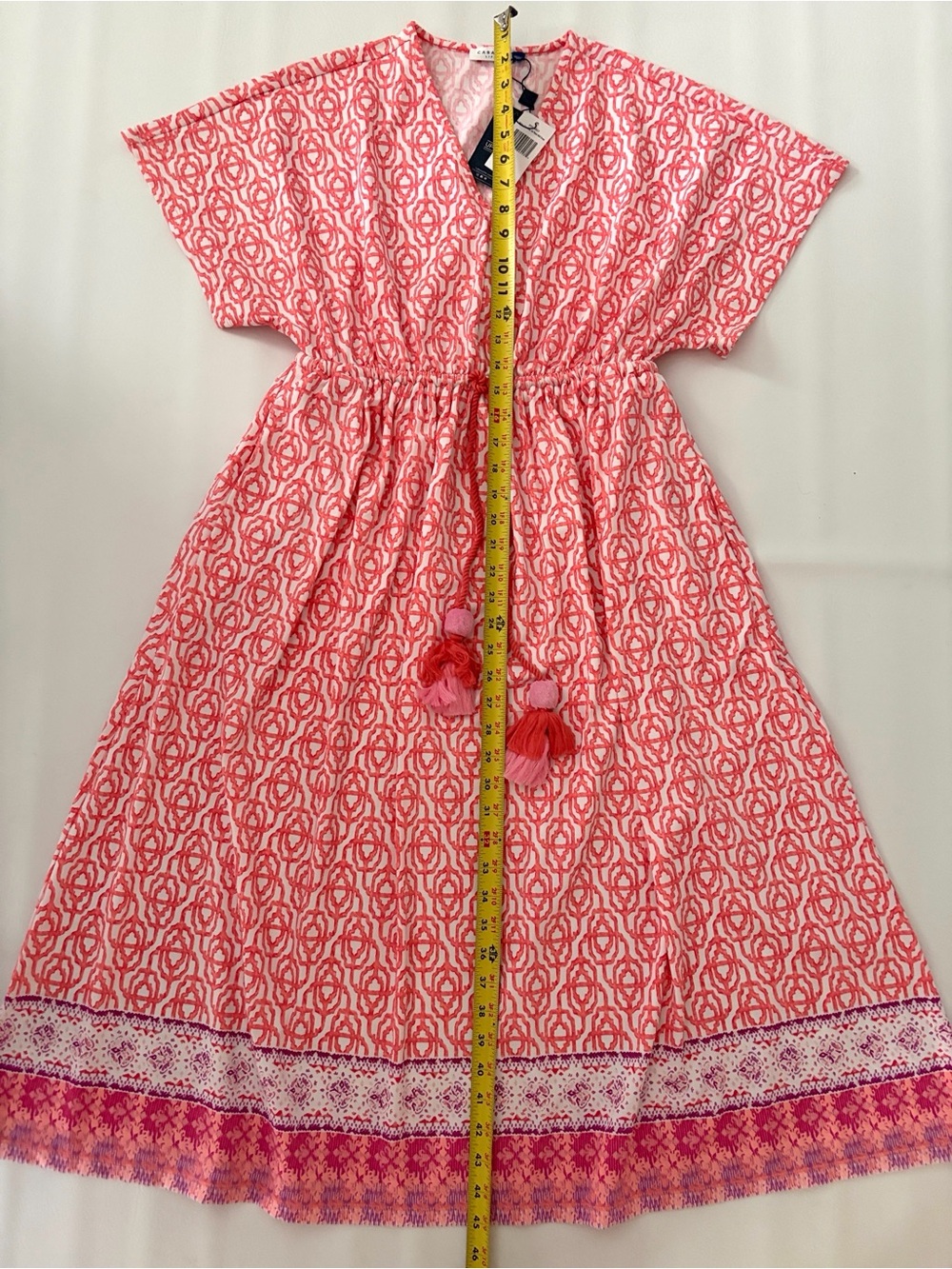 Cabana Life Dress Summer Napa Tie Waist Midi Dress NWT size Small Medium - Picture 13 of 15